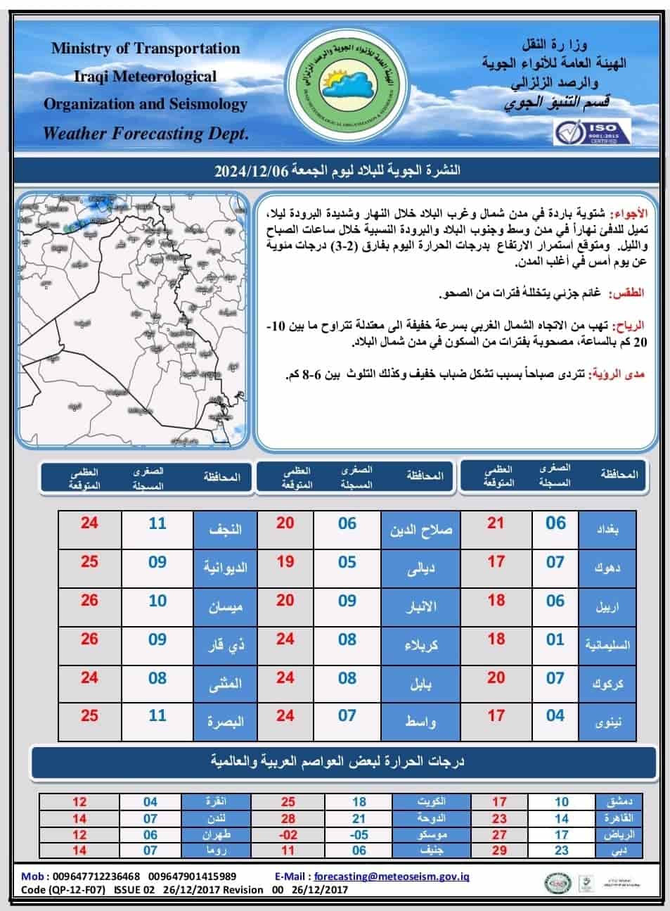 طقس العراق 